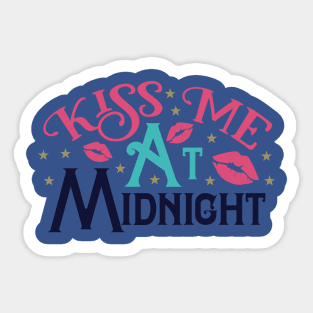 Kiss Me At Midnight Sticker